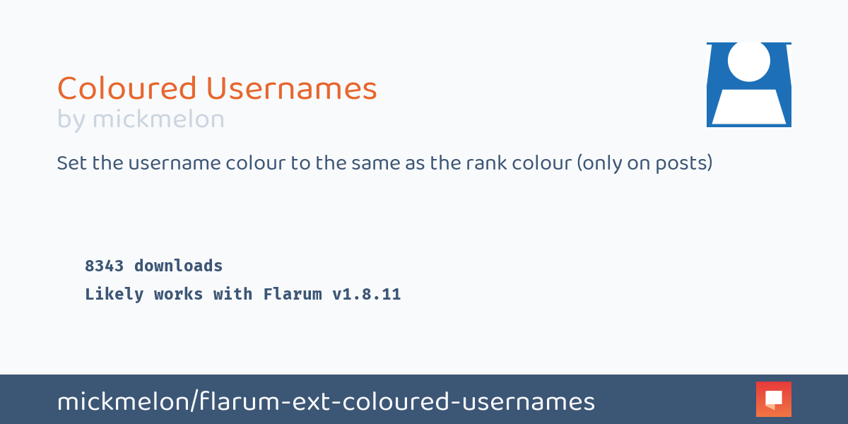 Coloured Usernames by mickmelon Flarum